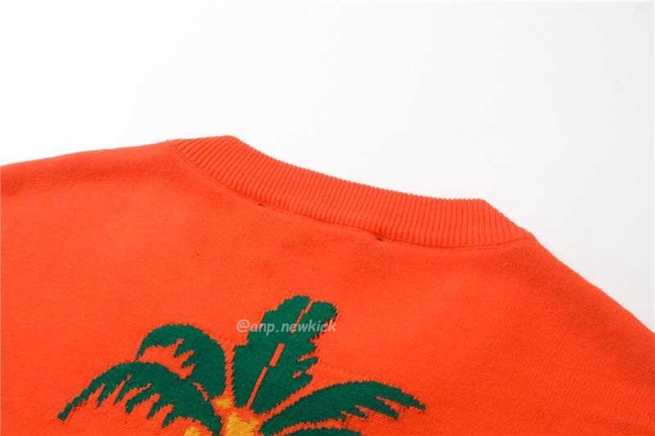 Louis Vuitton Short Sleeved Cotton Crewneck Orange Fw24 (6) - newkick.org